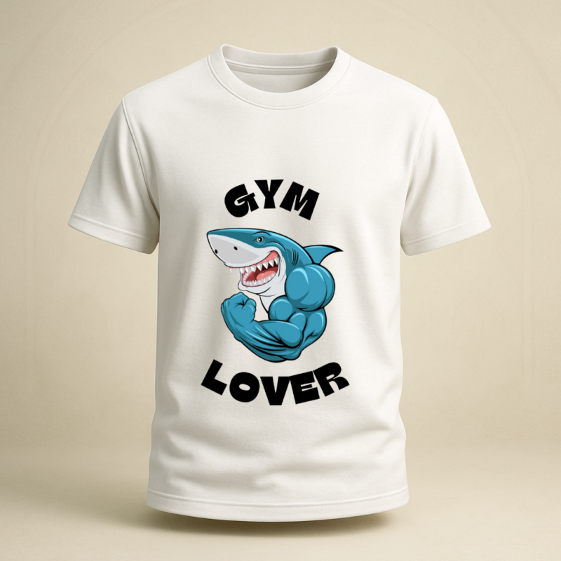 GYM LOVER Round Neck T-Shirt