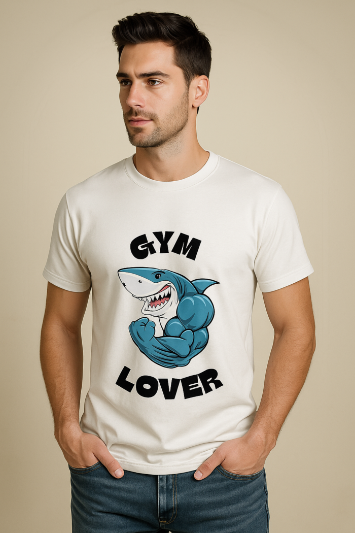 GYM LOVER Round Neck T-Shirt - Image 3