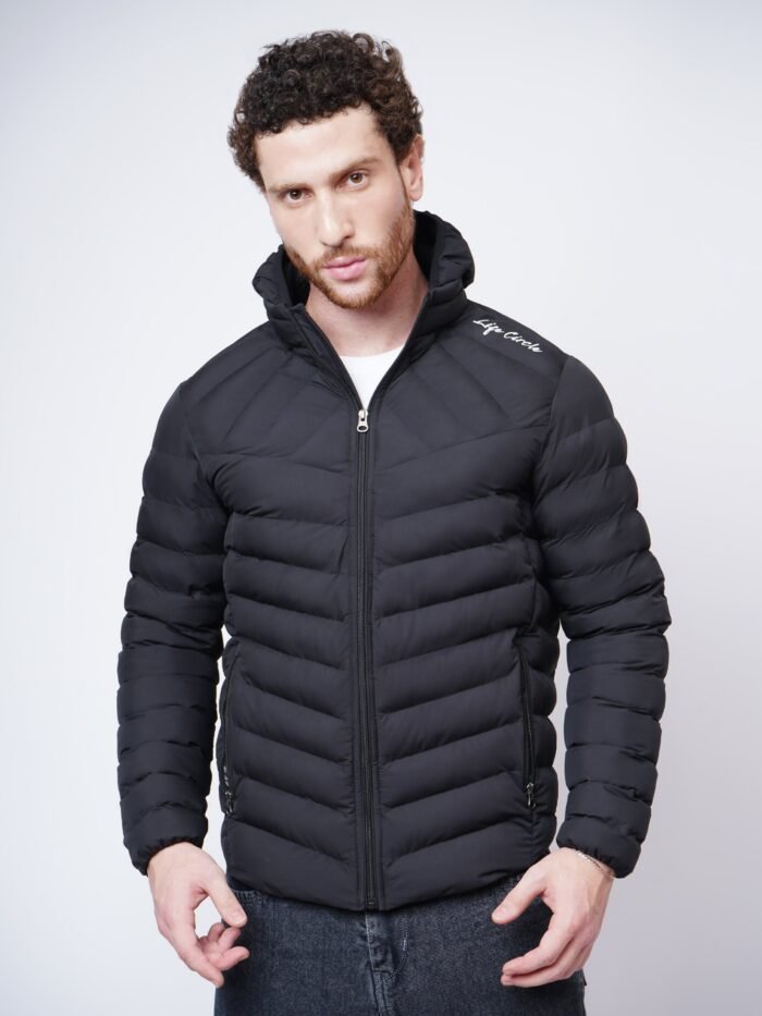 Life Circle | Black Puffer Jacket | Men's Jacket